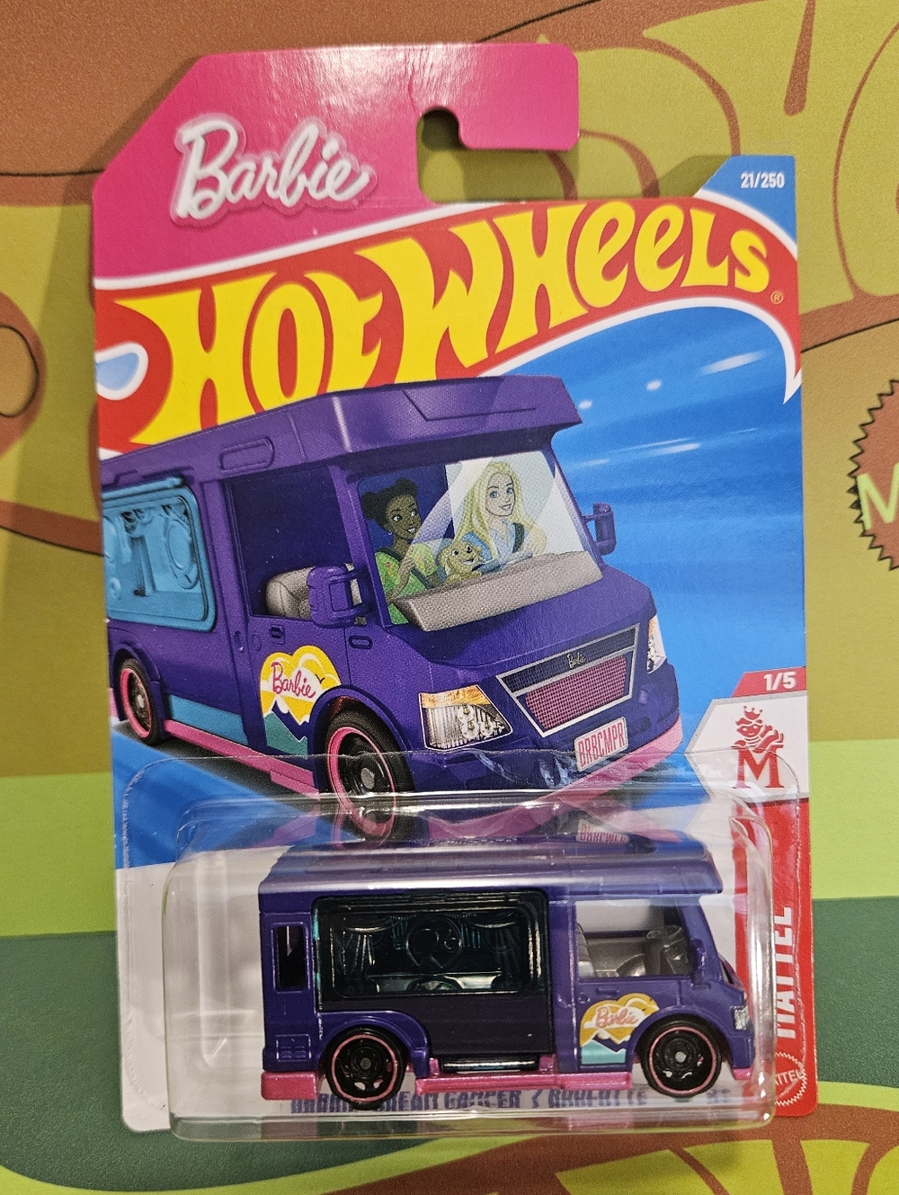 HotWheels Barbie Purple Camper Van Collectible